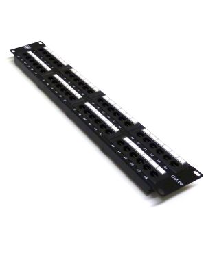 19" 2U 48 Port Cat5e Patch Panel