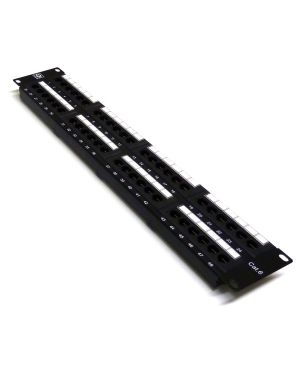 19" 2U 48 Port Cat6 Patch Panel