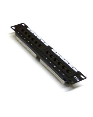 10" 1U 12 Port Cat5e Patch Panel