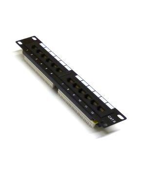 10" 1U 12 Port Cat6 Patch Panel