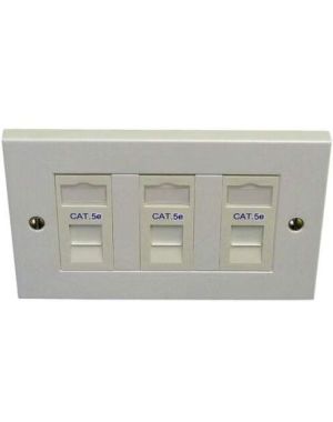Cat5e 3-Way Data Outlet Kit