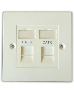 Cat6 2-Way Data Outlet Kit