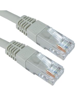 0.12m Grey Cat6 U/UTP Copper Patch Lead