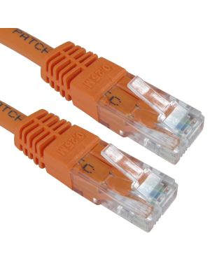 0.12m Orange Cat6 U/UTP Copper Patch Lead