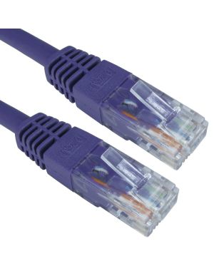 0.25m Purple Cat6 U/UTP Copper Patch Lead