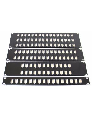 19" 3U 48 Port Keystone Patch Panel Frame