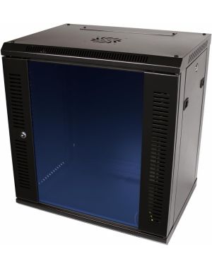9U 450mm Deep 19" P Series Data Cabinet - Black - Flat Packed