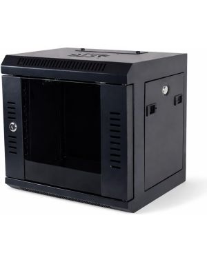 6U 300mm Deep 10" P Series Miniline Data Cabinet - Black - Ready Assembled