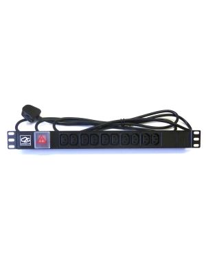 19" 1U 8-Way IEC C13 Horizontal PDU