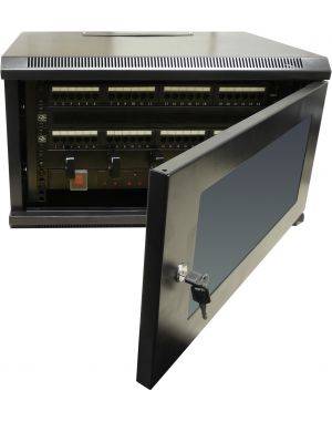 6U 450mm Black Data Cabinet/Network Rack - Data Cabinets Direct