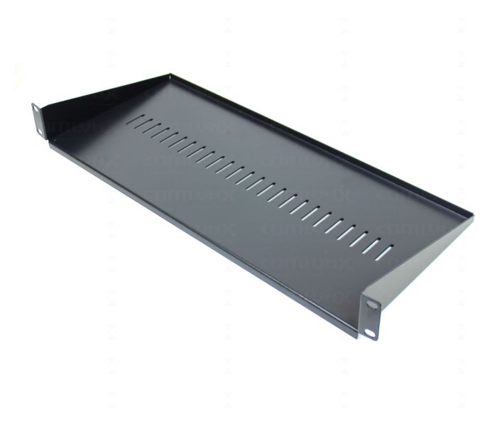 Shelf Net Panel Network Cabinet Shelf Rack Shelf 19'' 150 Mm 1U 2 Points Black Rack