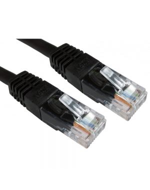 Cat 6 Premium Copper Ethernet Cables - 0.12 Metre - Black