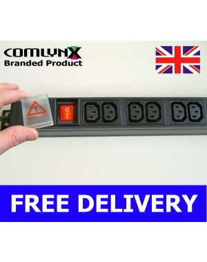 12 Way IEC PDU Vertical Mains Unit Rack Mount Power Unit Strip 13A