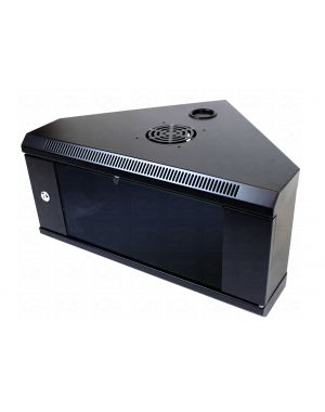 4U 19" Black Corner Network Cabinet