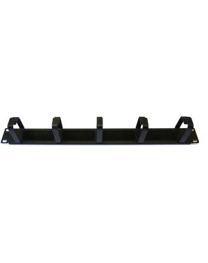 19" 1U Brush Ring Cable Management Bar